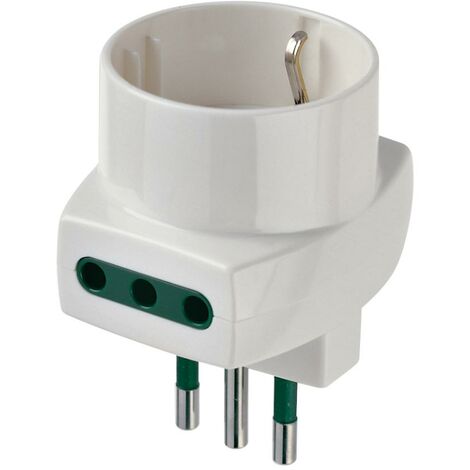 Vimar multi-adaptateur fiche s11 + 2 prises p11 + 1 prise p30 blanc - 00322.b