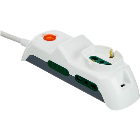 Vimar multipresa 1 schuko+2bipasso+2usb+cavo+interruttore fp00515.c.b