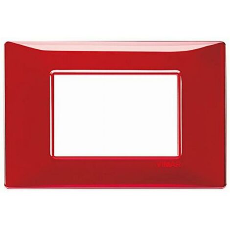 Vimar Placca 3 m, Reflex Rubino