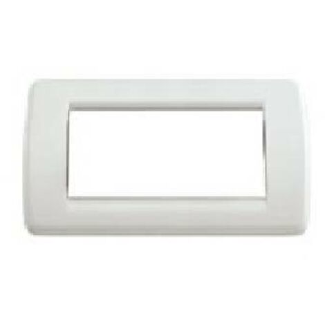 Vimar placca 4 moduli rondo' bianca serie idea 16764.04