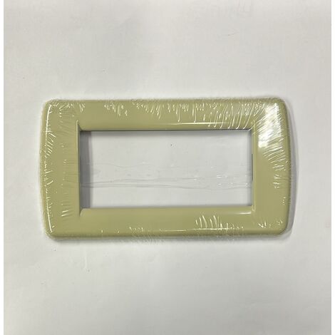 VIMAR - PLACCA IDEA RONDO' 4 MODULI COLORE SABBIA 16754.09