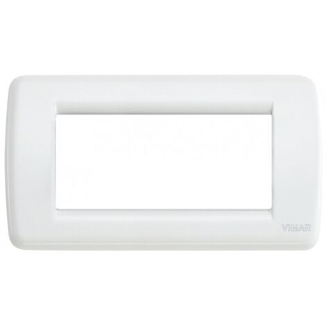 VIMAR PLACCA IDEA RONDO' 4M MET. BIANCO
