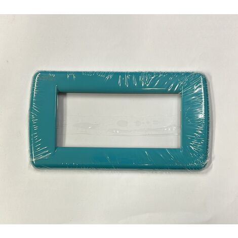 VIMAR - PLACCA IDEA RONDO' 4MODULI COLORE TURCHESE