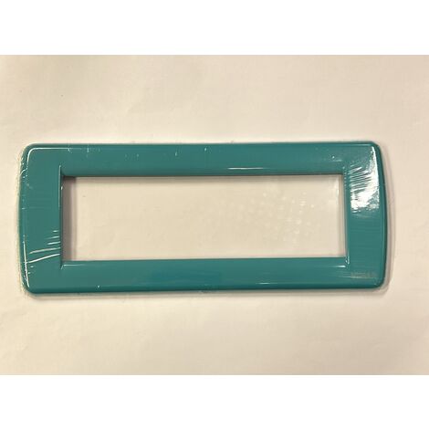 VIMAR - PLACCA IDEA RONDO' 6 MODULI COLORE TURCHESE