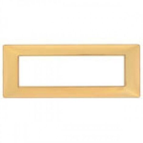 Vimar Plana Abdeckrahmen 7 Module Farbe Gold 14657.24