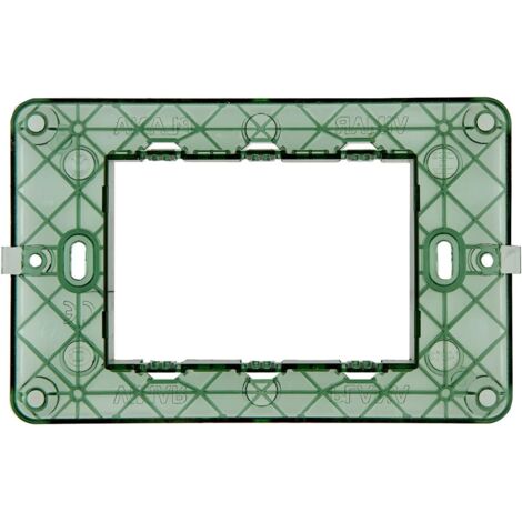 Vimar Plana Home Series Support de boîte à 3 modules avec vis Code 14613