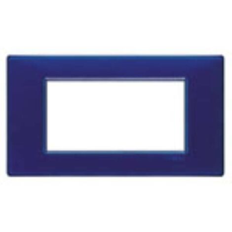 Vimar Plana placa 4 módulos color zafiro 14654.50