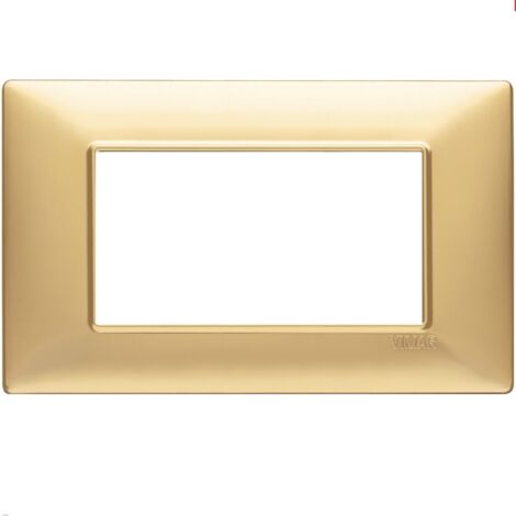 Vimar Plana placca 3 moduli colore oro lucido 14653.24