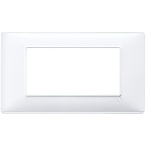 Vimar plana placca 4 moduli bianco 1465401 placche tecnopolimero 4m vimar