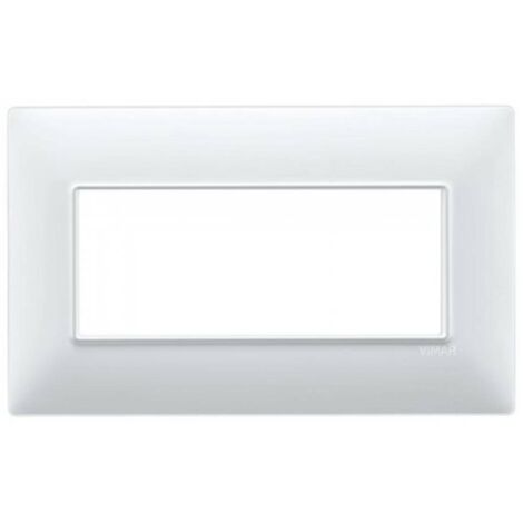 Vimar plana placca 5 moduli bs colore bianco 14649.01