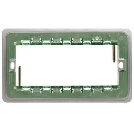 Vimar plana standard inglese supporto con viti 5 moduli verde 14609