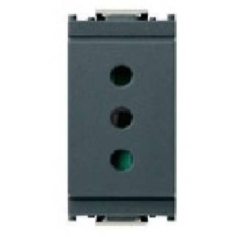 Vimar presa 2x10a sicury colore grigio serie idea 16201