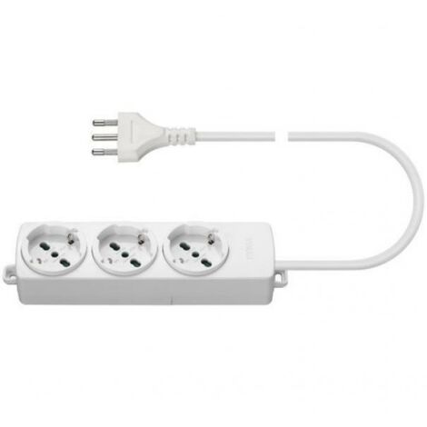 Vimar presa multipla 3 universale&43cavo colore bianco 01290.cc.b