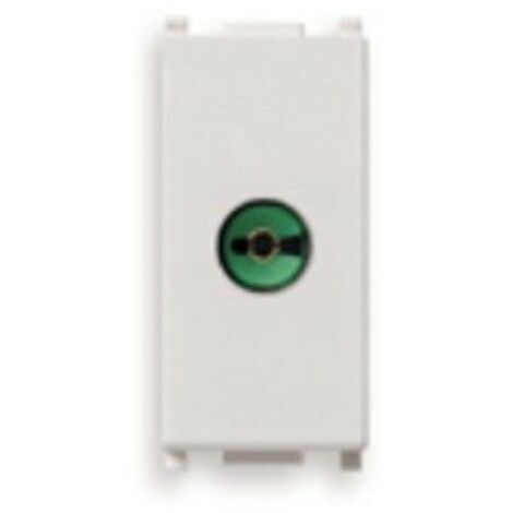 VIMAR SERIE IDEA PRESA TV COASSIALE PASSANTE PASSO 9,5 IEC DISACCOPIAMENTO RESISTIVO 20 DB -Z 75 OHM GRIGIO MODULO RIDOTTO
