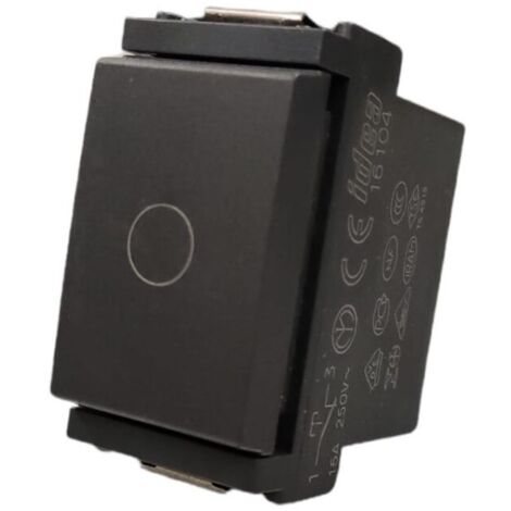 VIMAR - SERIE IDEA PULSANTE IN APERTURADI ARRESTO 16A 250V GRIGIO