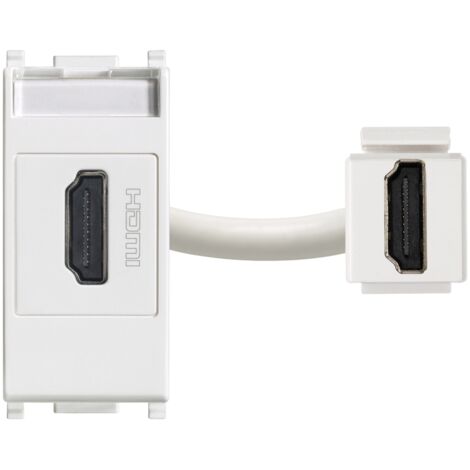 Vimar serie plana hdmi steckdose farbe weiss 14346