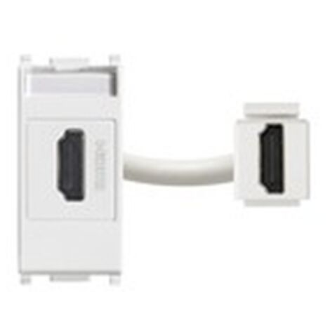 Vimar series plana hdmi socket colour white 14346
