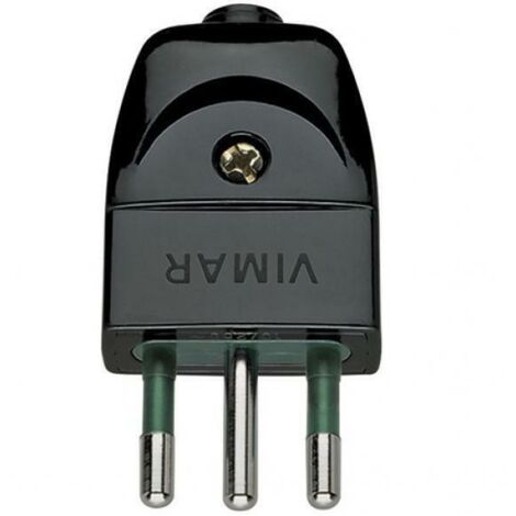Vimar spina 2p&43t 10a s11 assiale colore nero 00201