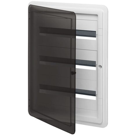 Vimar Unterputz-Schaltschrank 54 DIN-Module IP40 mit rauchfarbener Tür V53154