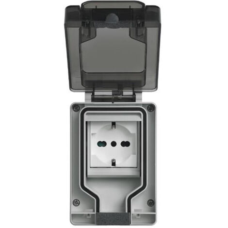 Vimar Wasserdichtes Gehäuse IP66 mit eingesetztem Stecker 2 Module + Buchse 14962.U