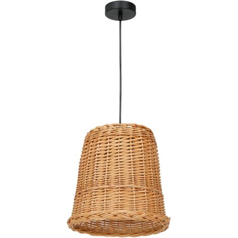 VIMINI 1 E27 SUSPENSION BOIS NATUREL MILAGRO MLP7990