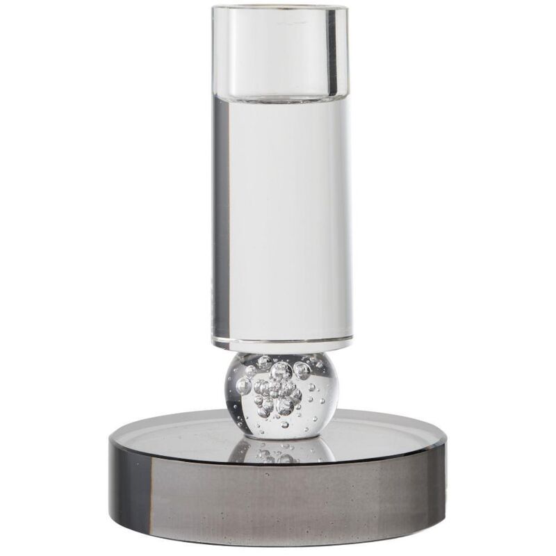 Ebuy24 Vina Kerzenhalter Ø9cm Grau, Weiß.