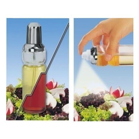 Vinagrera Cocina Aceitera Spray Cristal/Inox Fackelman