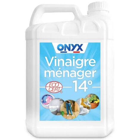 Vinaigre ménager 14°, bidon de 5L.