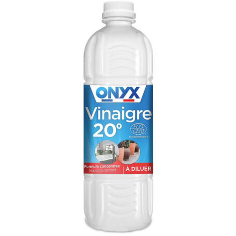 Vinaigre ménager concentré 20° bouteille d'un litre ONYX