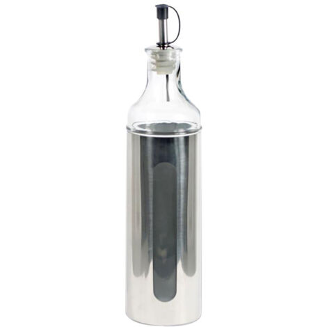 Vinaigrette en métal et verre de 450 ml - Ustensiles de cuisine pratiques