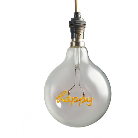 Vinatge LED Worded Globe Light Bulbs  - BC B22