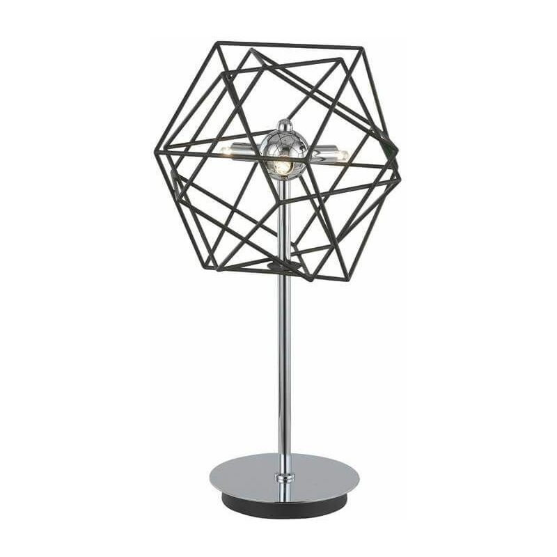 15franklite - Vinci chrome table lamp 3 bulbs