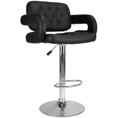 Vinci schwarzer Eco verstellbarer Hocker