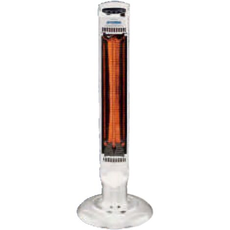 Vinco stufa a torretta 75180 al carbonio 1000 w oscillazione automatica con piantana