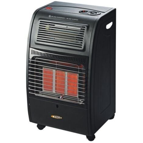 Vinco stufa stufetta a gas combinata ventilata 4200W accensione piezo con ruote regolabile con termostato