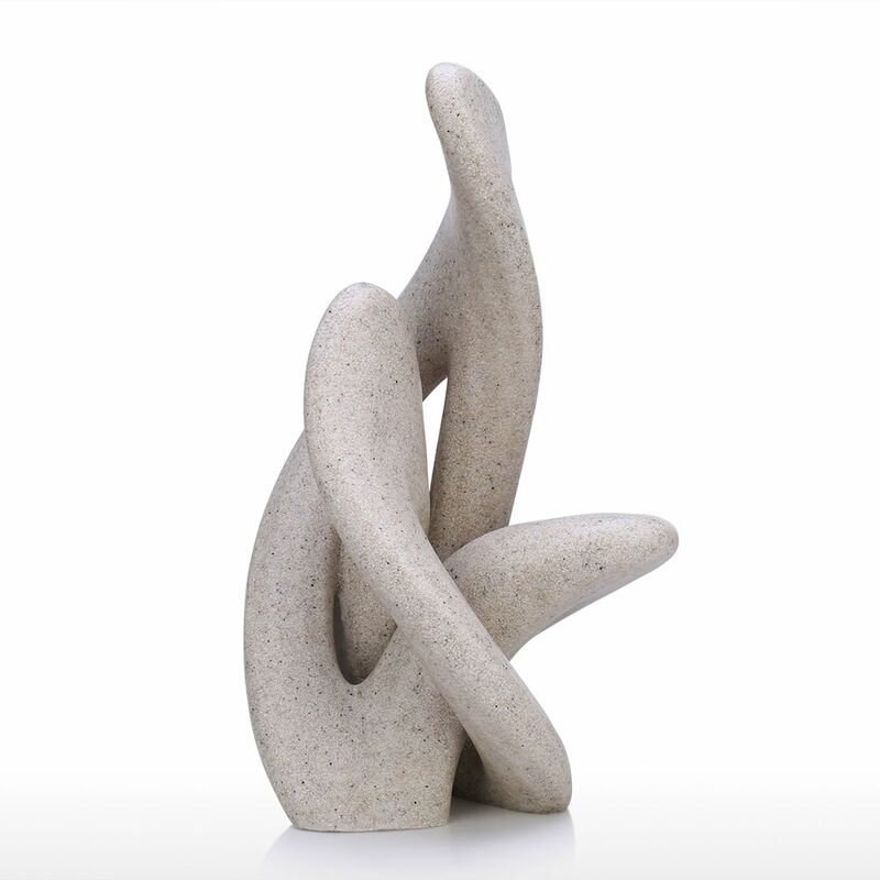 

Tooarts - Vines Estatua de resina abstracta Arte moderno decorativo Acento de mesa abstracto Acento de decoracion del hogar Acento