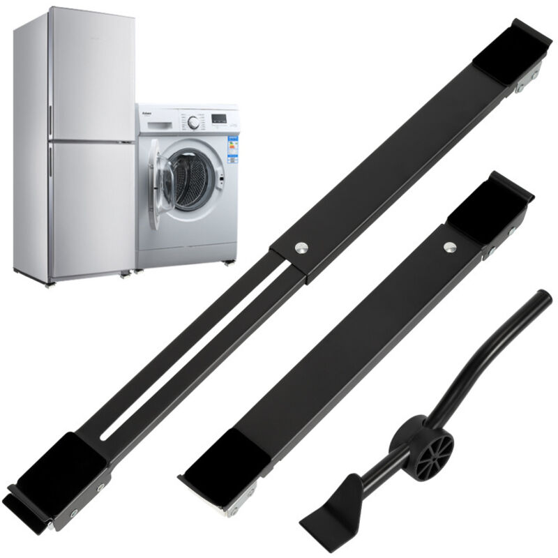 Vingo - 1 paire Socle Lave Linge Ajustable Base Mobile Multifonctionnelle Réglable Meuble Laver pour Lave-linge Réfrigérateur Charge 300kg