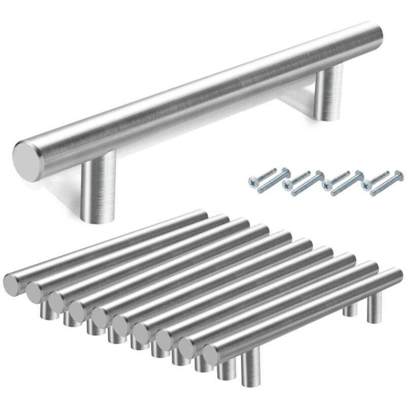 Poignées de meuble Poignée de meuble Tiroir Poignée de porte moderne à barre 188x128x10MM 20 pièces
