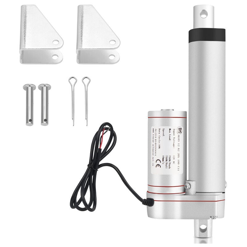 1500N Linéaire Moteur Actionneur Actuateur Electrique Verin dc 12V 250mm - Vingo