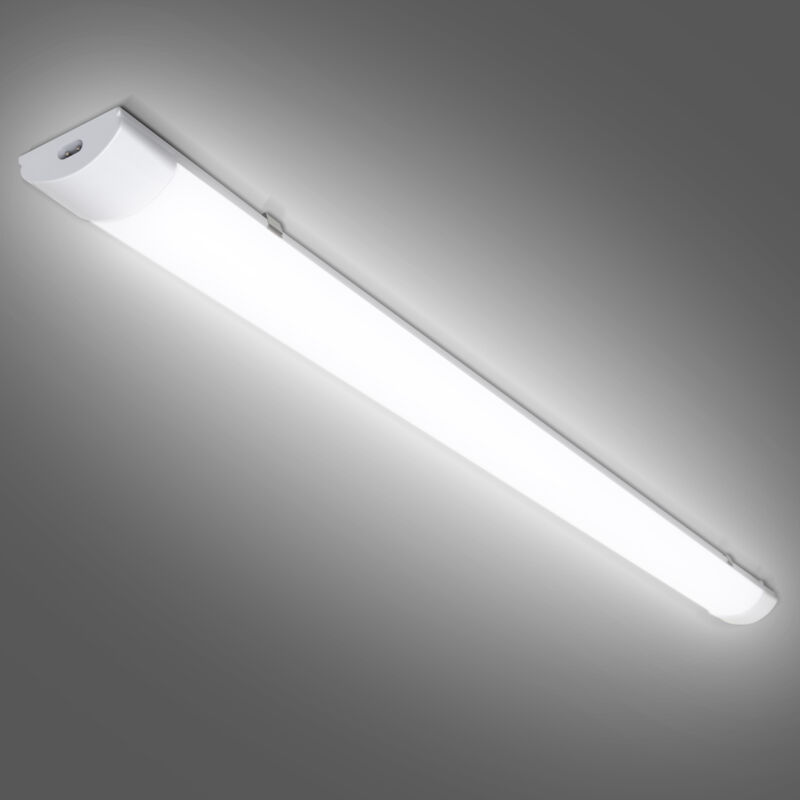 Réglette led extra plate Line Luminaire led étanche tubes led interconnectable traversante Blanc Neutre IP65 Plafonnier led 36W 120cm - Vingo