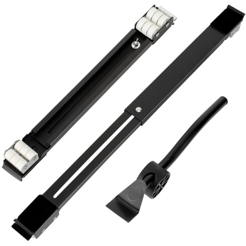 EINFEBEN 2PCS Socle de machine à laver Base de machine à laver avec frein Support de Machine à Laver charge 300 kg, noir