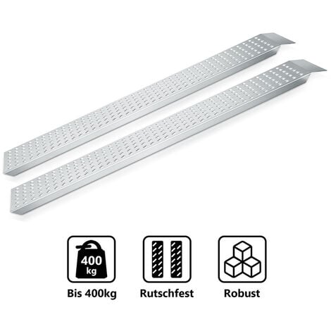 SWANEW VINGO 2X Auffahrrampe Verladerampe Rampe Verladeschiene Auto Laderampe für Motorrad, Anhänger bis 400kg