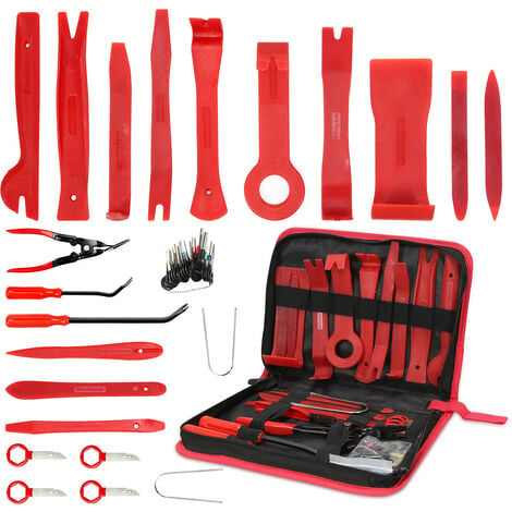 3pcs Stahl Auto Türverkleidung Clips Zangen Reparatur Werkzeug Kit  Demontage Werkzeug Set (leichte Zange + 6 Zoll Schraubenöffner