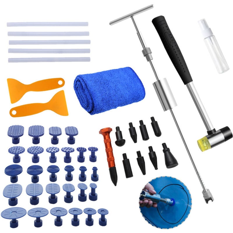 Vingo - 48X Kit De Débosselage Outil de réparation Sans Peinture Réparation Carrosserie Auto carrosserie et panneaux