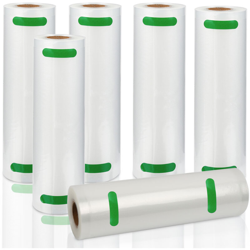 6 pièces rouleaux sous vide - sacs sous vide, Rouleau de film 20 x 600 cm film sous vide film sous vide scellant sous vide