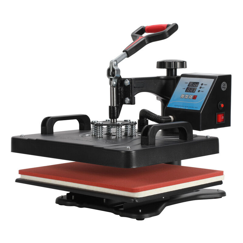 8 en 1 Presse a Chaud Machine deImpression 1250 w Presse a Chaleur Polyvalente pour T-shirt Avec controleur numerique led de temperature et de temps