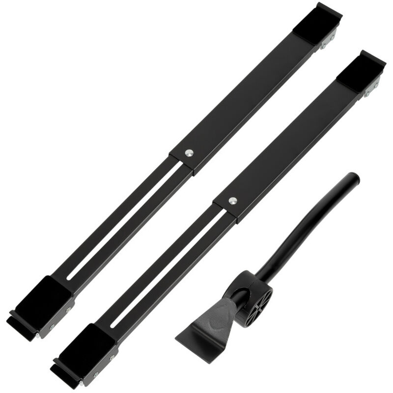 Swanew Ajustable Lavandería Stand Multifuncional Base Móvil Ajustable Armario de Lavado Carga 300kg para Lavadora Nevera Carga