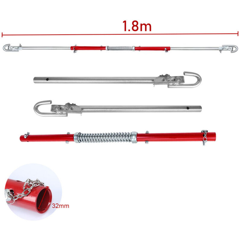 Image of Swanew Auto Abschleppstange Zugstange Anhängerkupplung Vierkantrohr Abschleppsystem 2T