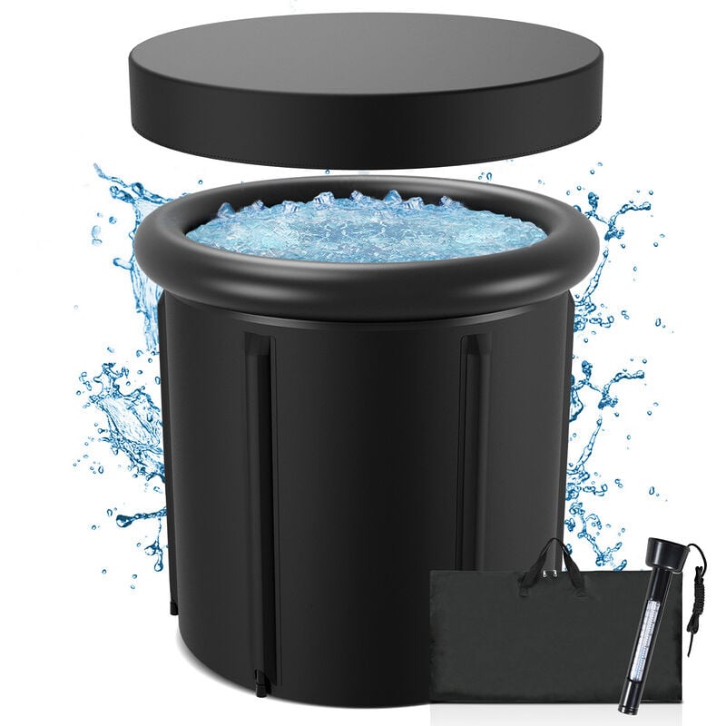 Vingo - Bain glacé Ice bath 390 Litres Récupération Musculaire Sportif Boost le système immunitaire ø 85 x H78 cm Baignoire de glace