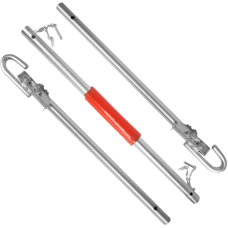 Barre de remorquage 1,8 m 3 pièces avec sac de transport jusqu'à 2T véhicules avec barre remorquage amortissante aide au remorquage - Vingo